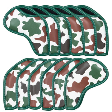 Camouflage Golf Iron Head Cover Set